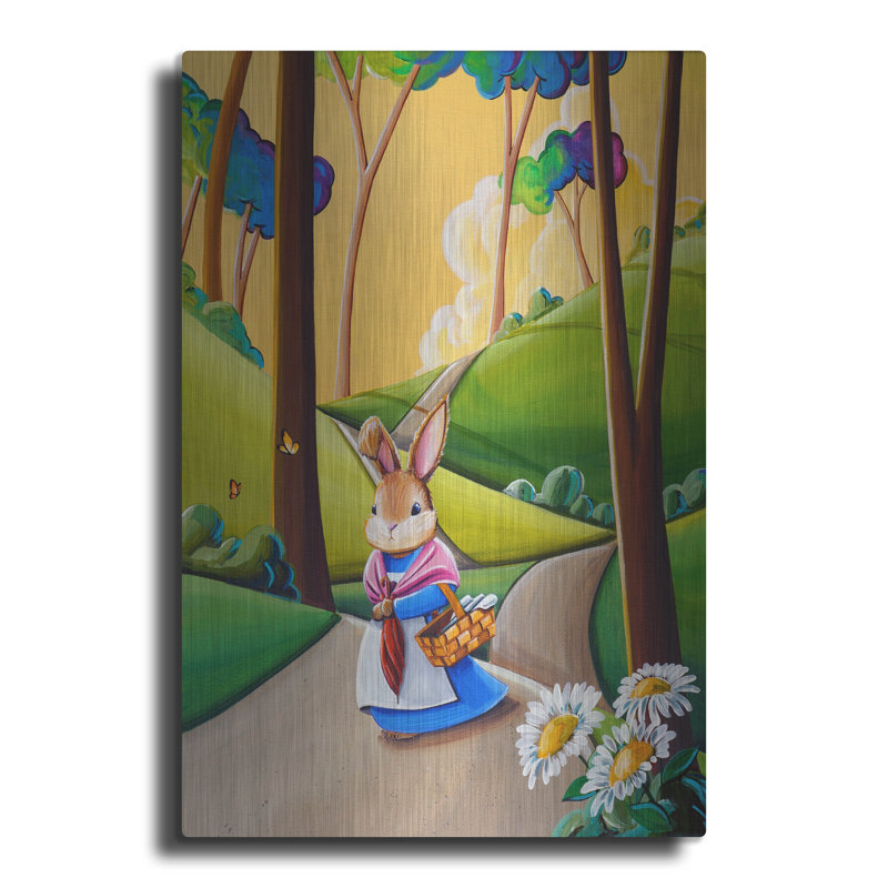 Harper Harper «Peter Rabbit 2» par Cindy Thornton, art mural en métal, H 16 po x l 12 po