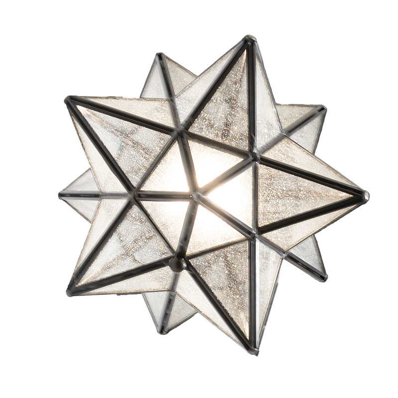 Mini-luminaire suspendu 9 po Moravian Star, H 13 po x l 9 po x P 9 po, Amorçage-mini
