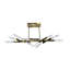 Lustre moderne en cristal 12 lumières DEL-2132790998