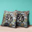 Housse et insert de coussin décoratif intérieur / extérieur en mélange de polyester-86928848