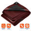 Housse de protection en toile très résistante avec rebords renforcés et œillets métalliques pour protection de toit, de camping, de patio, de piscine et de bateau-100504657-100503698
