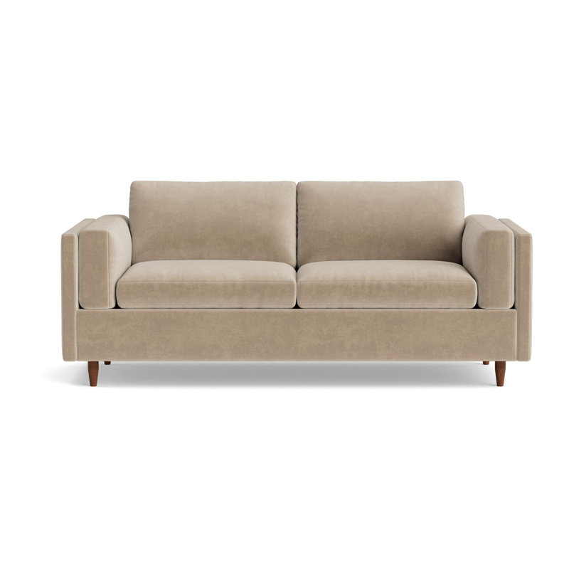 Skinny Fat Sofa Bed, Velvet - Beige