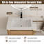Ensemble de meuble-lavabo simple 28 po avec plateau en céramique Walden-847823084-871317398
