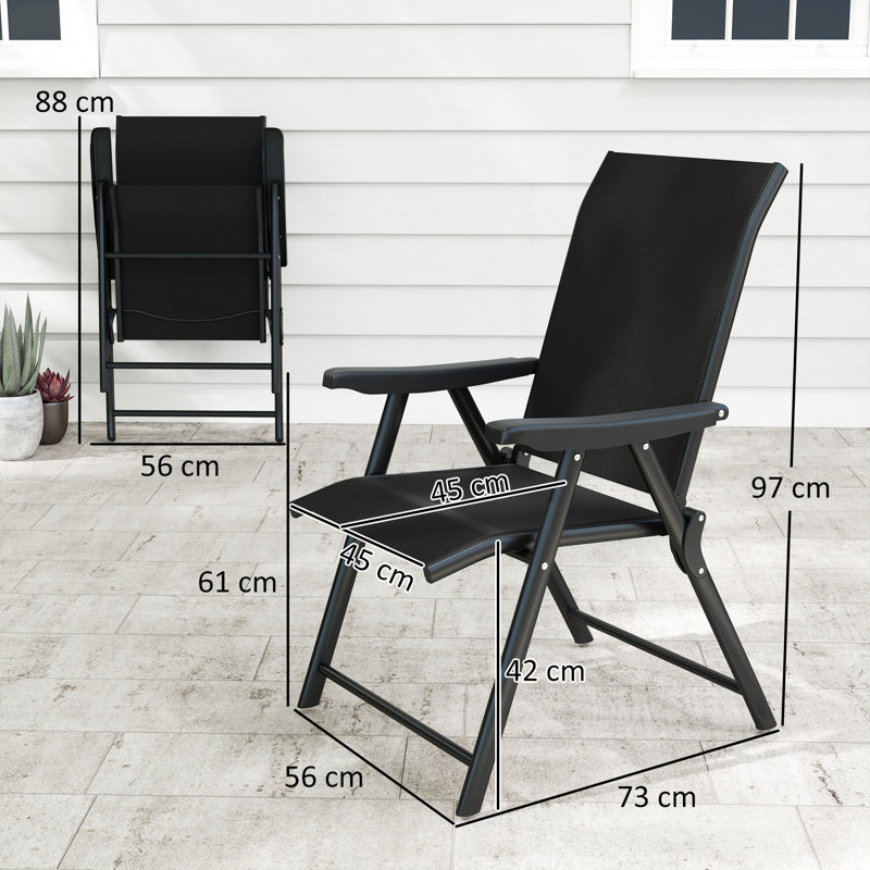 Folding Patio Dining, Black