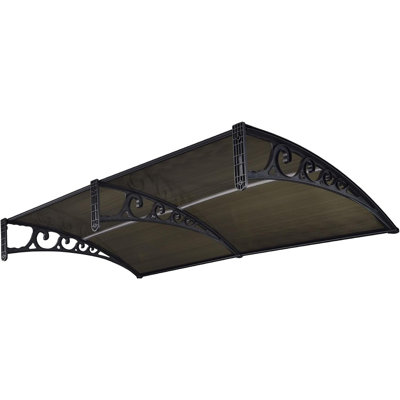 Auvent pour fenêtre en polycarbonate épissé