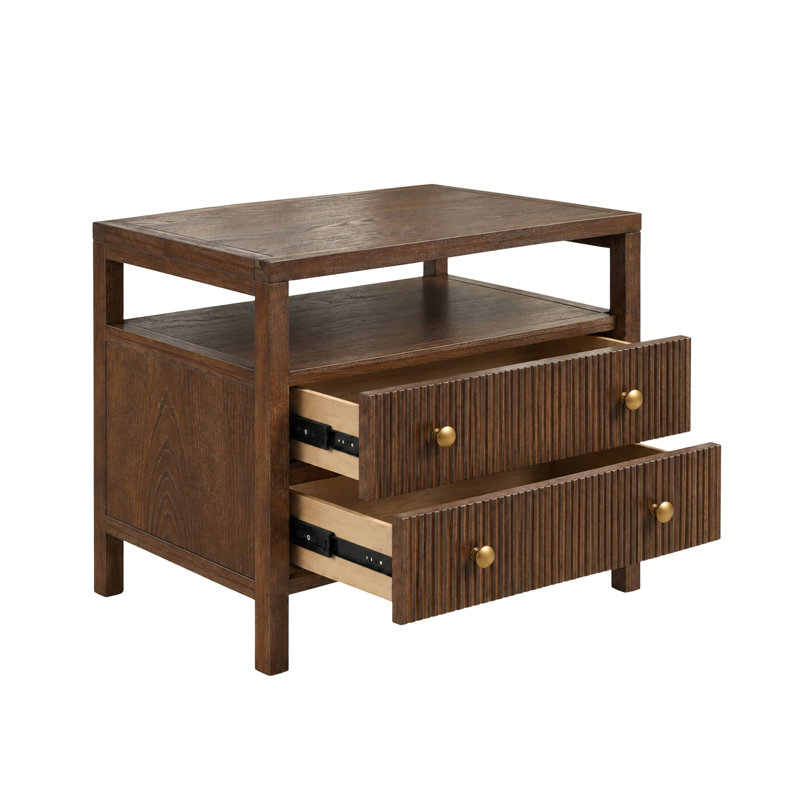 Table de chevet 27,6 po Jennette, White
