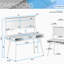 Bureau d'ordinateur avec rangement magnétique effaçable à sec Techni Mobile
