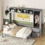 Lit escamotable Murphy avec placard et tiroirs-430184702-430184707