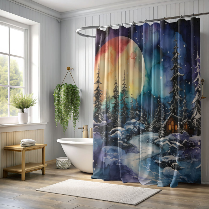 Rideau de douche standard 1 pièce Alco ..., H 74 po x l 71 po