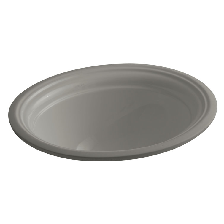 Devonshire Ceramic Oval Undermount Bathroom Sink with Overflow