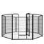 Parc pour chien, parc pour chiot de 40 pouces à 8 panneaux, enclos pour chiens de grande / moyenne / petite taille, enclos pliable avec portes pour camping-car, camping, cour
