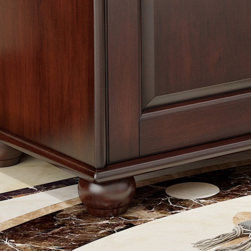 Walnut Upholstered Shoe Storage Bench