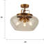 Perth Glass Semi Flush Mount-39208842
