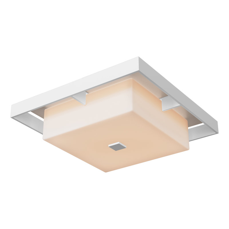 Shadow Box Outdoor Flush Mount, 4.6" H x 16.1" W x 16.1" D, Coastal Black, Coastal Black