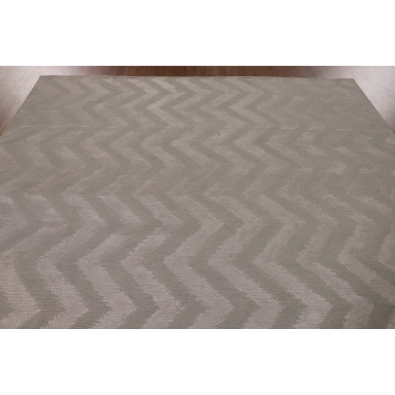 Tapis à chevrons moderne 8 x 10