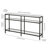 Ceno Glass Top Console Table-577272049-577272077