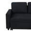Canapé-lit modulaire en L 83,6 po avec méridienne de rangement et coussins décoratifs 83,6 po-403115795
