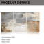 Paquet de 3 impressions sur toile Golden Music Note, 16 x 20 pouces, pour salle audio