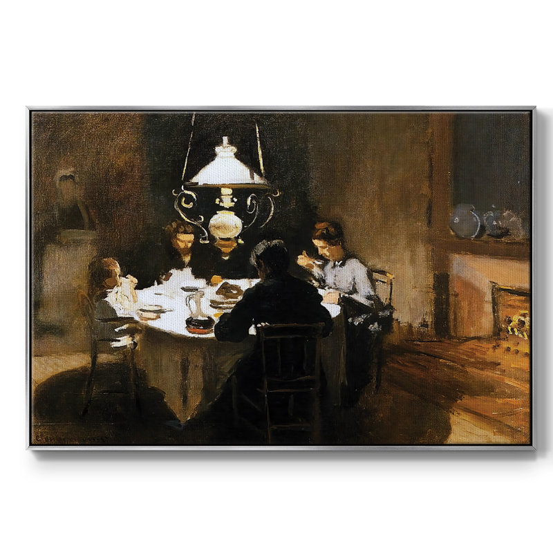 " The Dinner, 1868 ", H 17 po x l 25 po x P 2 po, Argent