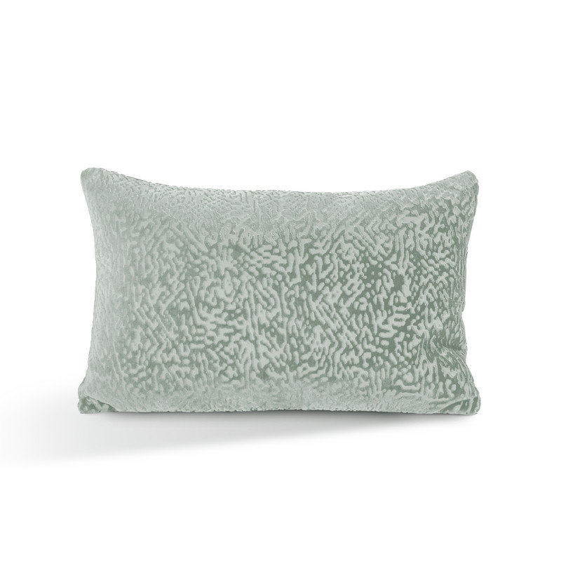 Ensemble de 2 coussins décoratifs en plumes de velours Austin Horn Classics 13 po x 20 po, Vert pâle