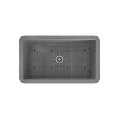 31.88'' L Single Bowl Fireclay Kitchen Sink