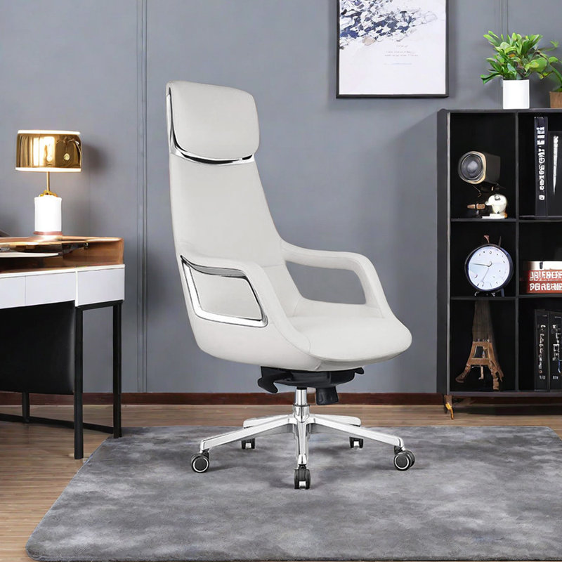 Chaise de bureau multifonctionnelle et ergonomique réglable, Beige