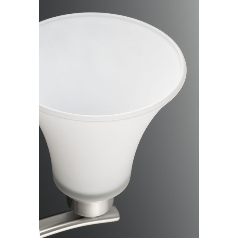 Jilliann Steel Armed Sconce, Brushed Nickel