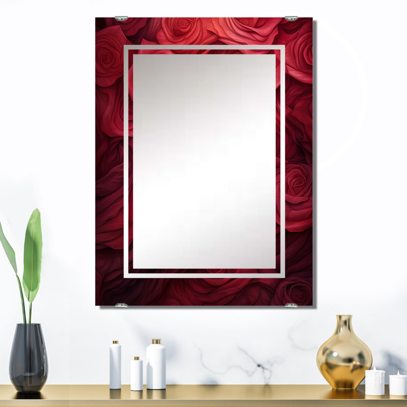 Miroir mural Salko - Roses MIR138051, 32 po x 24 po