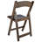 Resin Brushed Wood Look Folding Chair With Cushion By Chivari-106429015