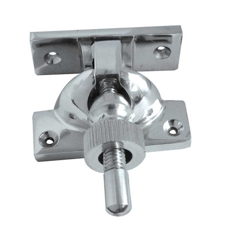 Brighton Heavy Fastener Door Latch, Polished Chrome