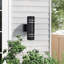 Applique murale d'extérieur en aluminium noir mat H 13,46 po Bryanah Sensor