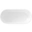 Baignoire autoportante 63 po avec bonde escamotable 63 po, blanc brillant, résine haute densité, isolation thermique, baignoire d'ingénierie à surface solide relaxante pour tout le corps, surface non poreuse, craquelée, spacieuse