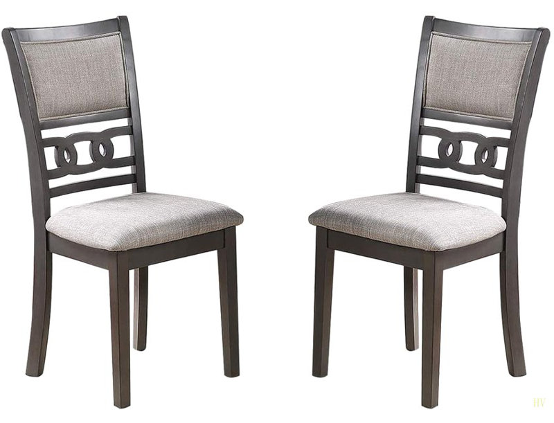 Ensemble de 2 chaises de salle à manger à finition unique