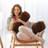 Faux Fur Reversible Throw Pillow-74161845