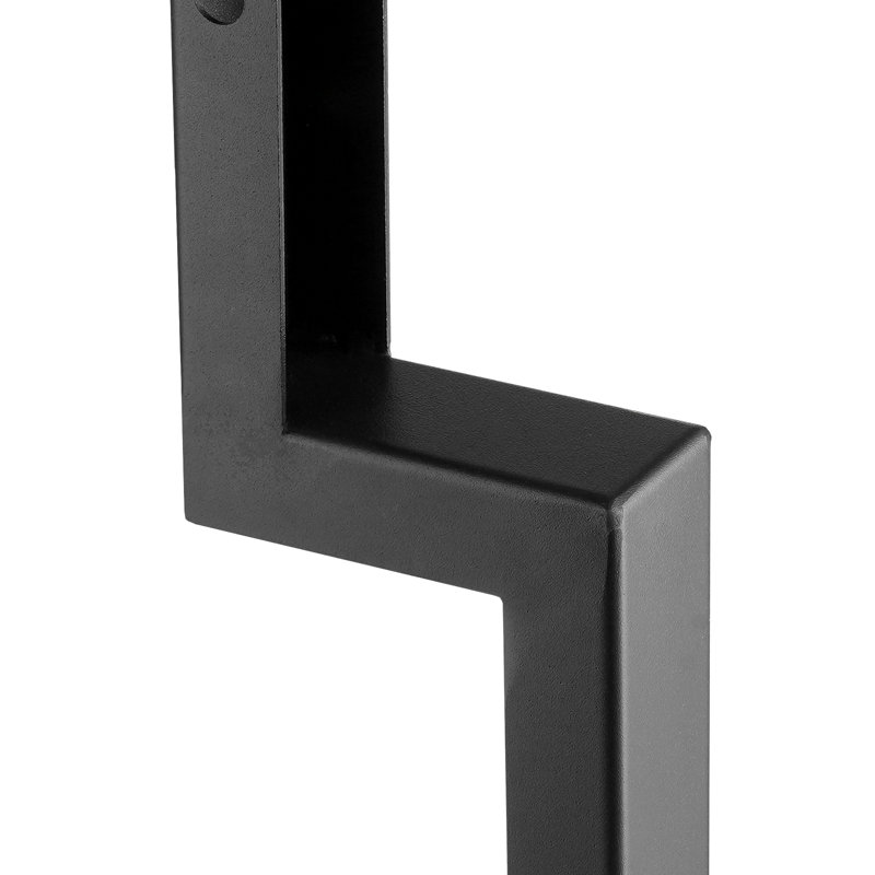 Stellweilan Tessberg Black Metal Mounting Hardware, 34" H x 2" W x 4" D
