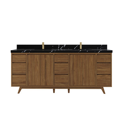 Ensemble de meuble-lavabo double 84 po