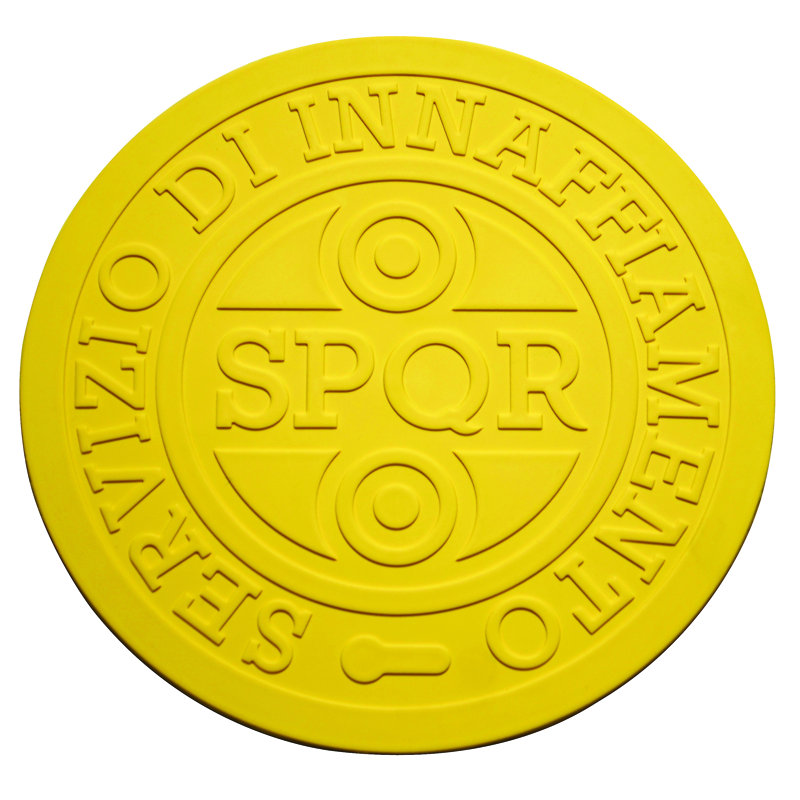 Plat de service rond 13,9 po - 12 pièces Street Cover Roma , Tournesol