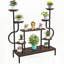 Eight-Tier Plant Stand Round Square Shelves Decor Organizer