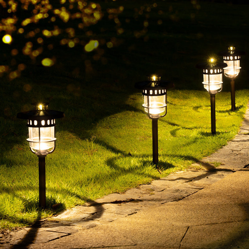 Bronze Solar Powered Integrated LED Pathway Light Pack