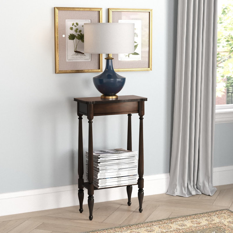 Dalzell 17.5" Console Table, Plantation Cherry