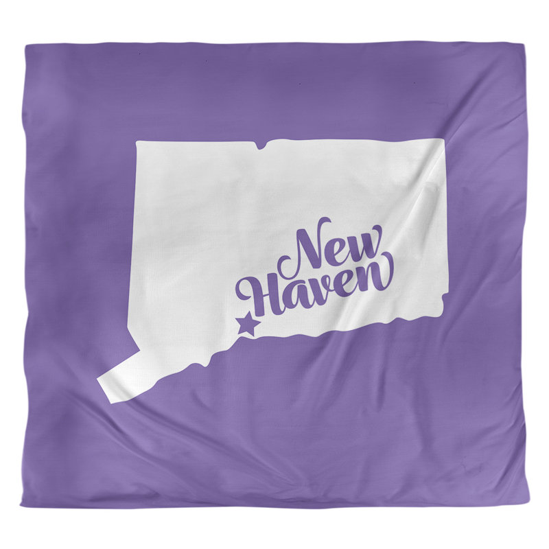 Housse de couette new refuge connecticut, Housse de couette pour grand lit, Mauve, Microfibre