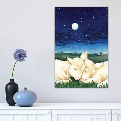Sleeping Lambs by Tracy Lizotte - Wrapped Canvas Painting