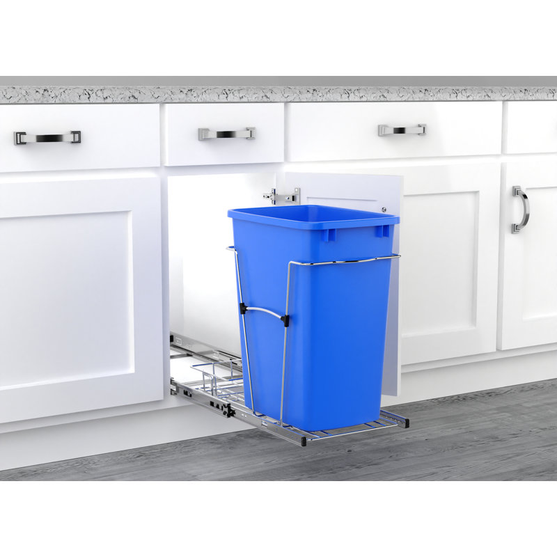 Poubelle escamotable Rev-A-Shelf, Bleu