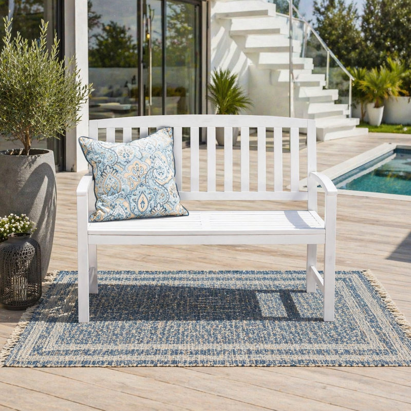 Banc de patio, White