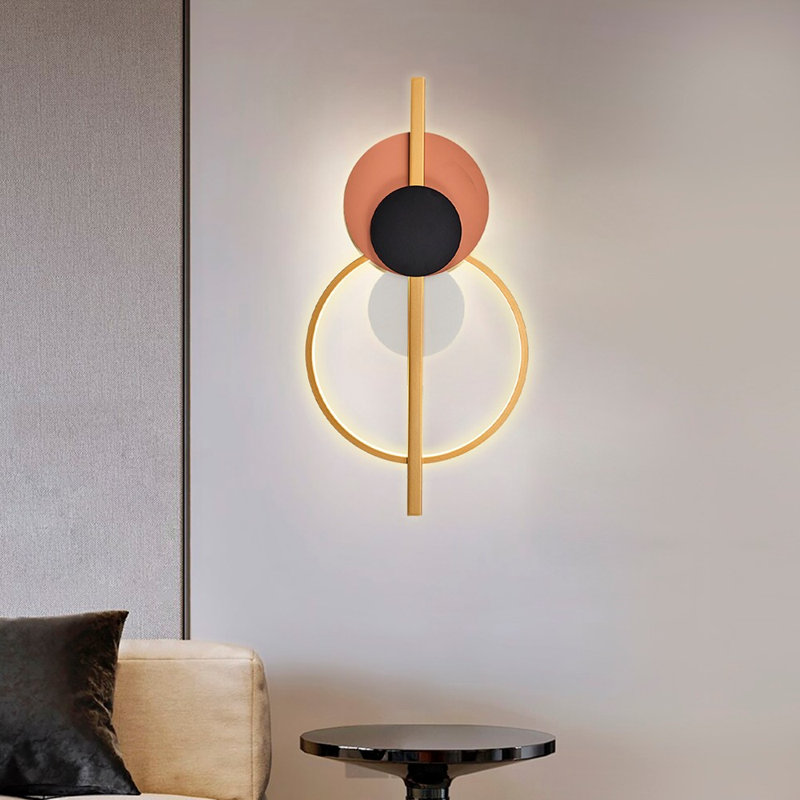 Elegant Wall Lamp, Metal Body, 23.6 x 12.2 x 2.0 inches | 1 x 19W LED, 3000K Warm Light, 1900 Lm | Modern Glam Design, Perfect for Living Room, Bedroom, or Hallway | Stylish & Energy-Efficient Lighting
