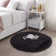 Tapis noir à poils longs Modern