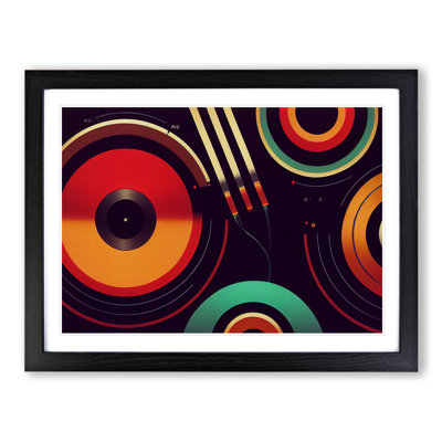 Interesting Vinyl Record - Framed Print
