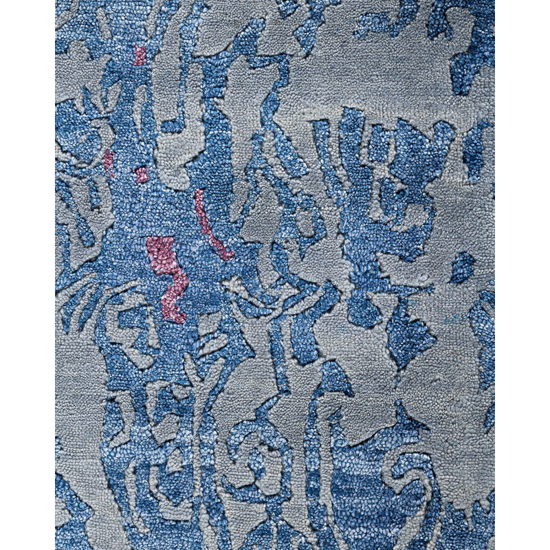 Overdyed One-of-a-Kind 9' 2" X 11' 10" Hand Knotted Area Rug