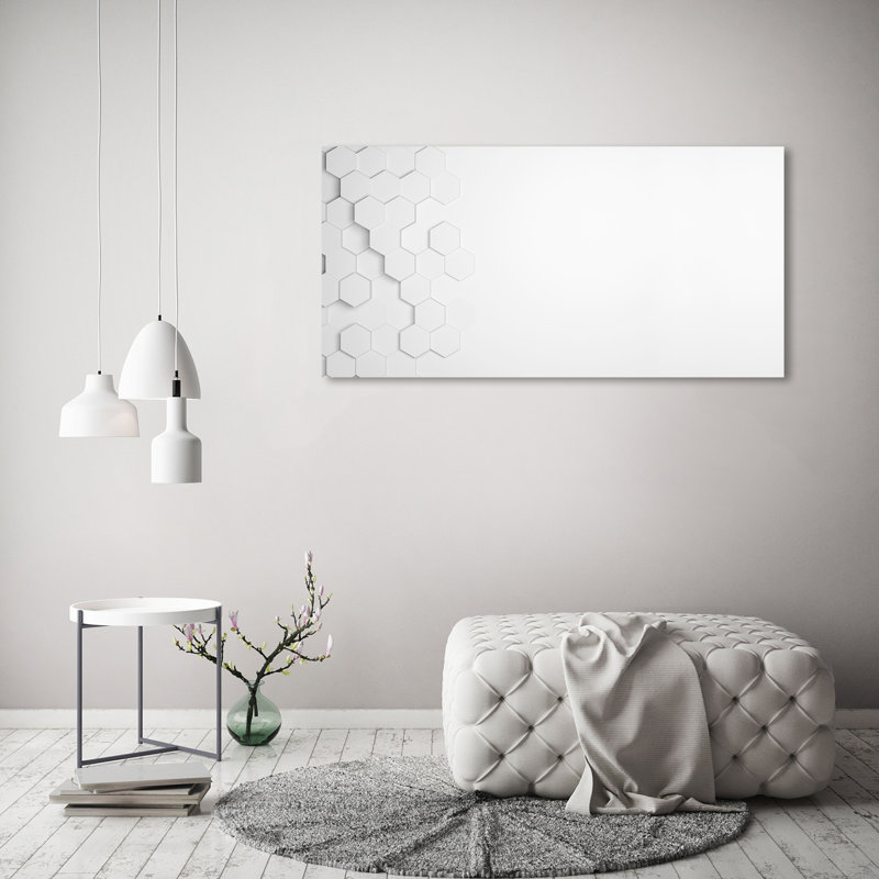 Hexagons Background - Wrapped Canvas Print