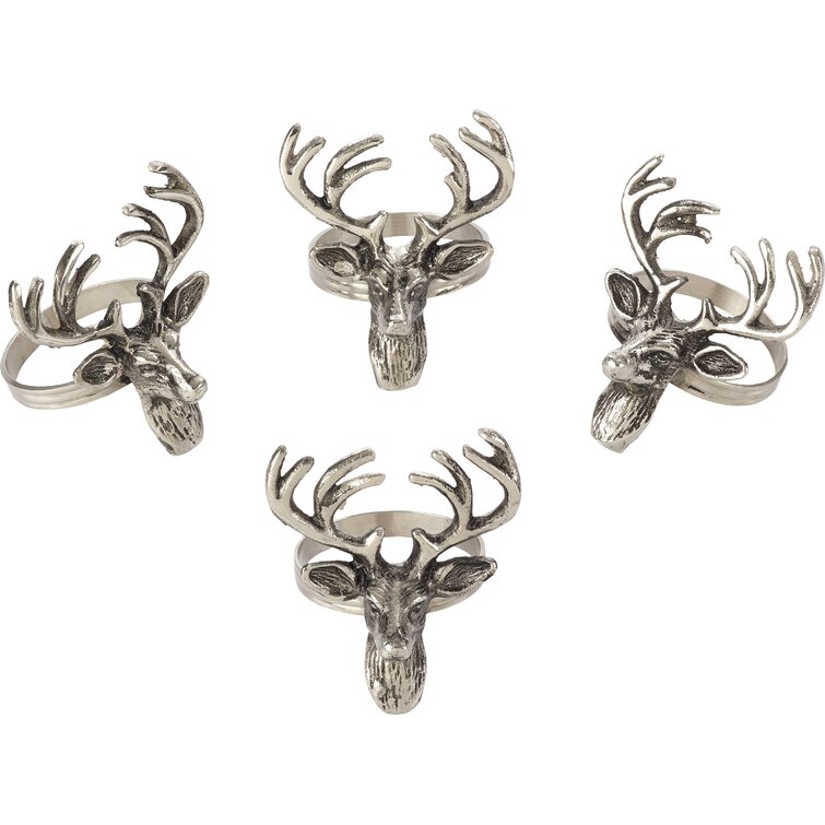 Loon Peak Reindeer Napkin Ring (Set of 4)